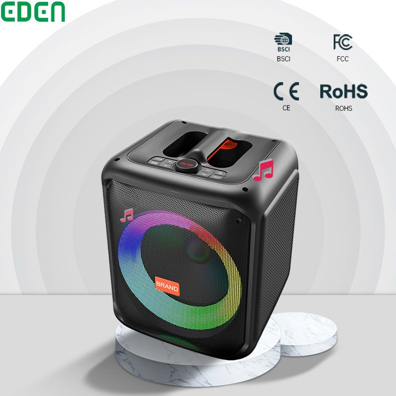 BEST WATERPROOF PARTY SPEAKER 8 INCH OUTDOOR BLUETOOTH SPEAKERS WITH RGB LIGHTS CAIXA DE SOM