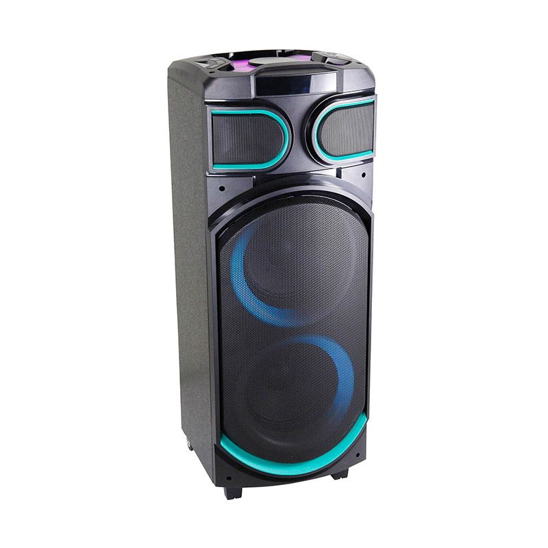 DUAL 8/10 INCH WOOFER KARAOKE WOOD SPEAKER - Image 3