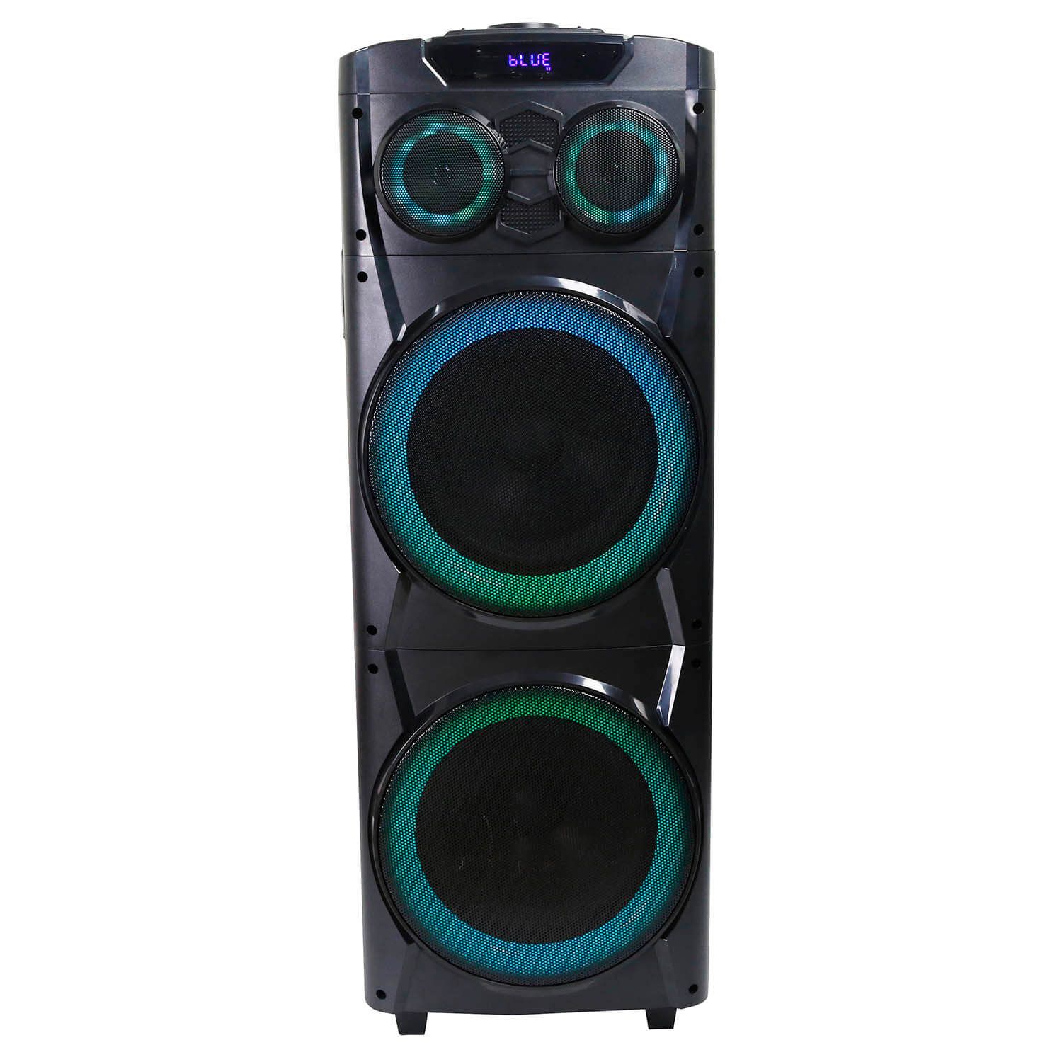 WOODEN BOX SUBWOOFER BLUETOOTH SPEAKER LED LIGHTS - Image 2